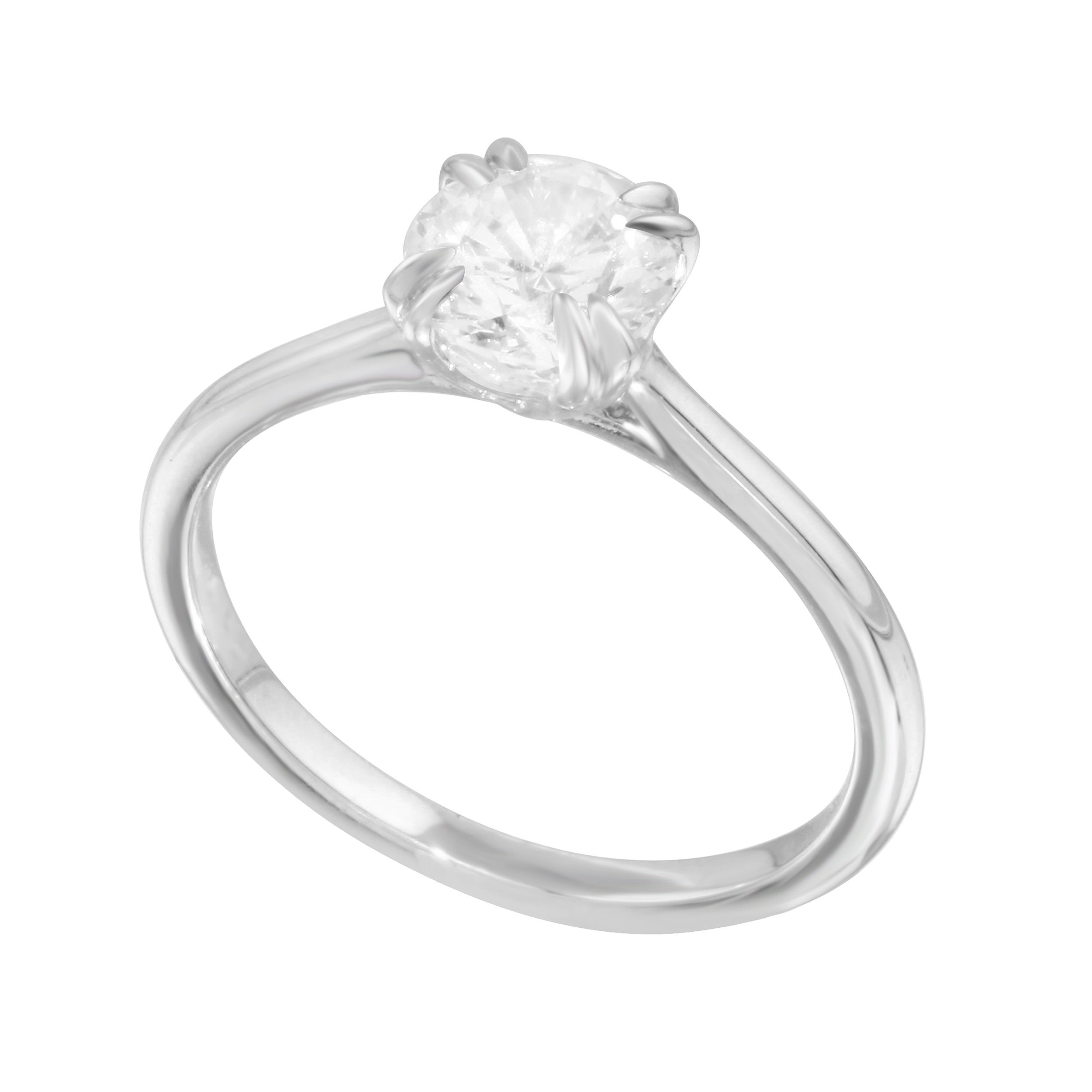 Solitaire Cushion Cut Diamond Solitaire Ring-Engagement Ring-Ashley Schenkein Jewelry Design