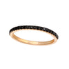 Black Diamond Pavé Half Eternity Band-Wedding Band-Ashley Schenkein Jewelry Design