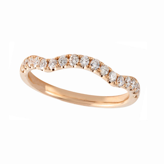 Diamond Pavé Subtle Curve Tracer Band-Wedding Band-Ashley Schenkein Jewelry Design