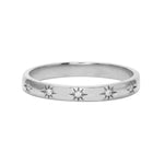 Starburst Etched Flush Diamond Band-Wedding Band-Ashley Schenkein Jewelry Design