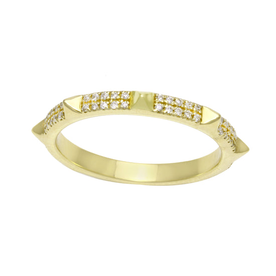 Diamond Pavé Spike Eternity Band-Wedding Band-Ashley Schenkein Jewelry Design