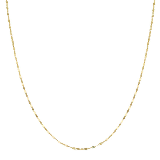 Petite Flat Sequin Chain Necklace, 14k-Necklaces-Ashley Schenkein Jewelry Design