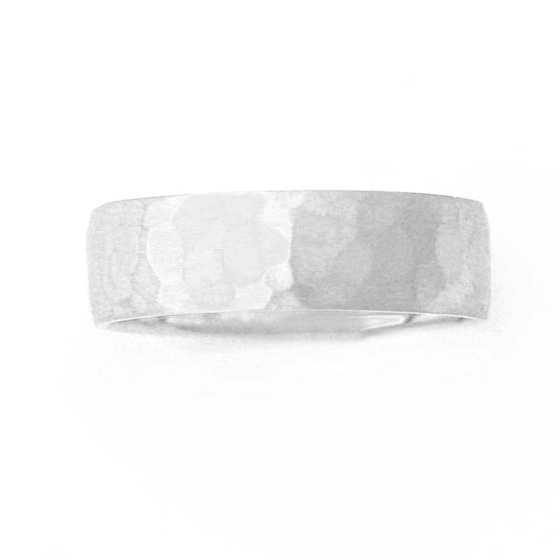 Hammered Ultra-Light Wedding Band-Wedding Band-Ashley Schenkein Jewelry Design