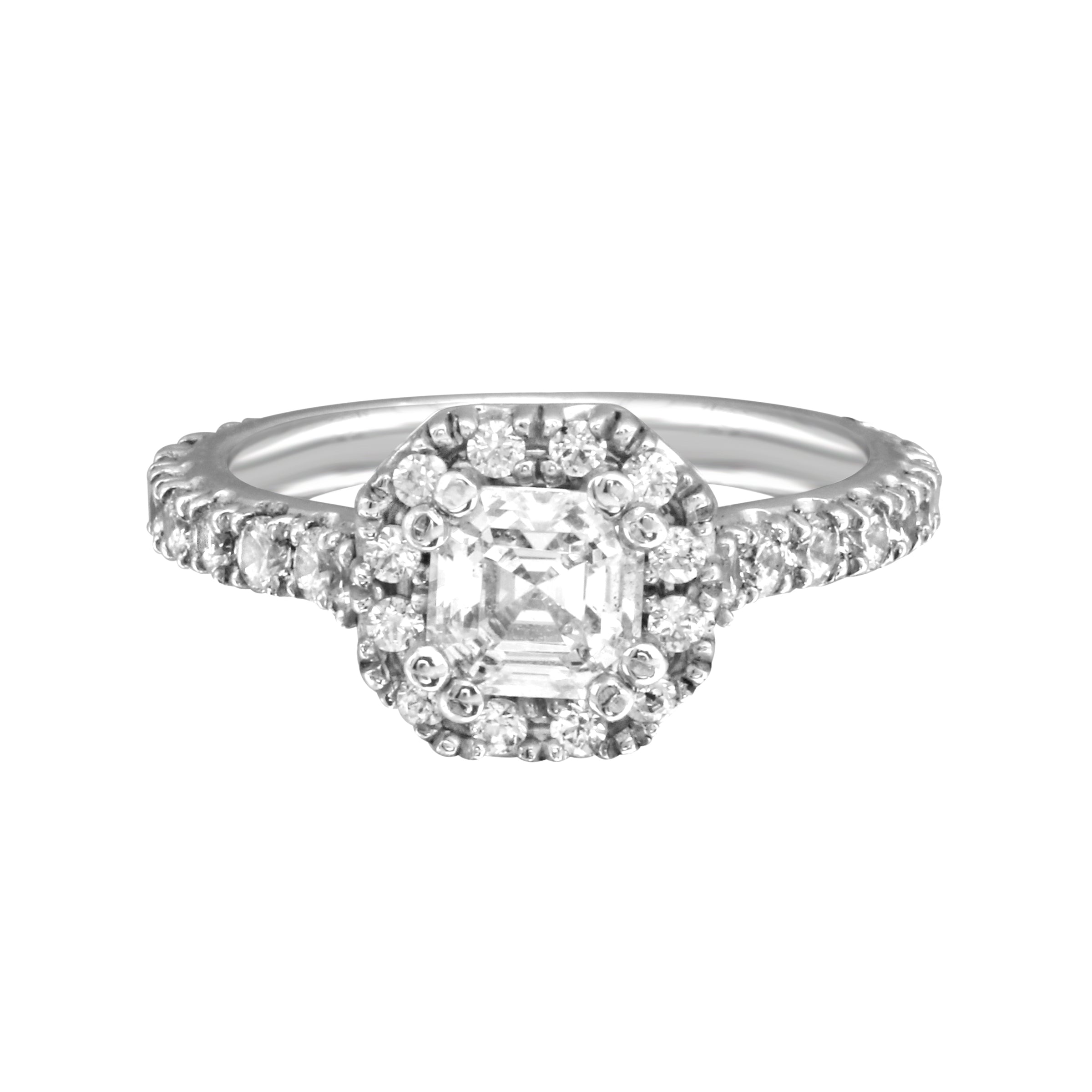 Double Row Micro Pavé Diamond Halo Guard Ring – Ashley Schenkein Jewelry  Design