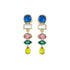 Multi Shape Gemstone Drop Stud Earrings-Earrings-Ashley Schenkein Jewelry Design