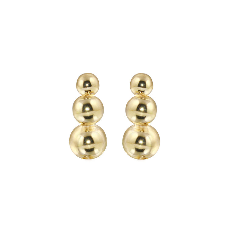 Graduated Bead Stud Earrings-Earrings-Ashley Schenkein Jewelry Design