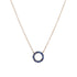 Gemstone Pavé Open Circle Necklace-Necklaces-Ashley Schenkein Jewelry Design