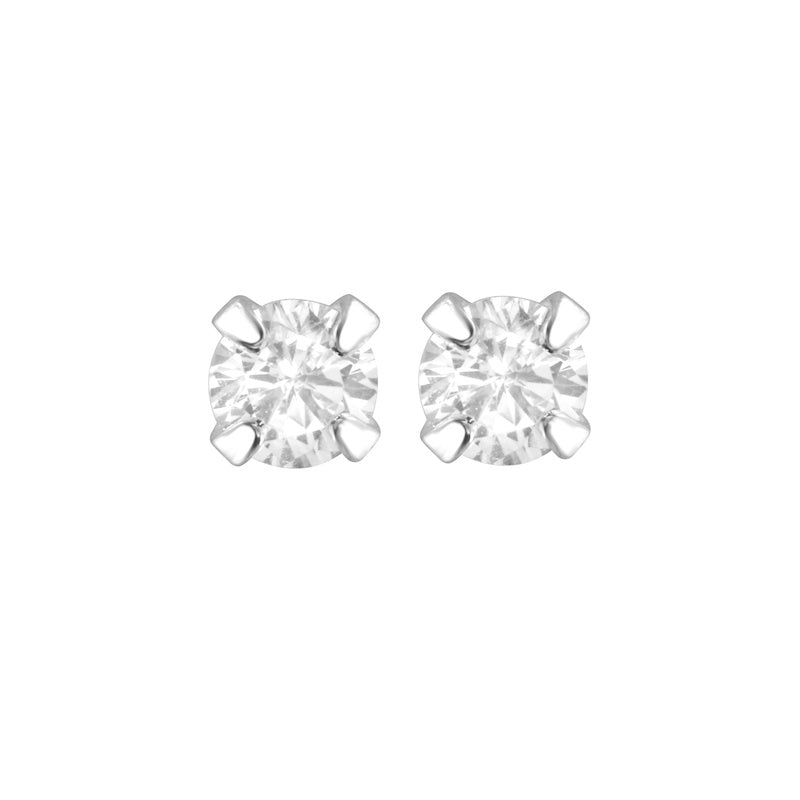 Tiny Round CZ Stud-Earrings-Ashley Schenkein Jewelry Design