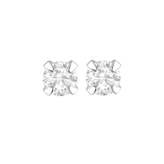 Tiny Round CZ Stud-Earrings-Ashley Schenkein Jewelry Design