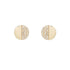 Diamond Disc Half Pavé Earrings-Earrings-Ashley Schenkein Jewelry Design