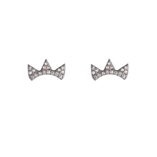 Brooklyn Diamond Triple Triangle Climbers-Earrings-Ashley Schenkein Jewelry Design