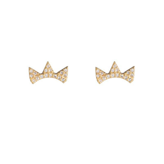 Brooklyn Diamond Triple Triangle Climbers-Earrings-Ashley Schenkein Jewelry Design