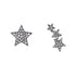 Diamond Pavé Single and Triple Star Earrings-Earrings-Ashley Schenkein Jewelry Design