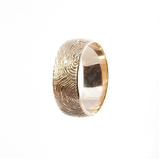 Fingerprint Wedding Band-Wedding Band-Ashley Schenkein Jewelry Design