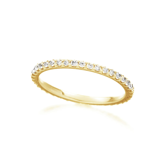 Fishtail Diamond Eternity Wedding Band-Wedding Band-Ashley Schenkein Jewelry Design