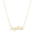 Diamond Pavé Personalized Cursive Necklace, 14k-Necklaces-Ashley Schenkein Jewelry Design