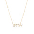 Diamond Pavé Personalized Block Letter Necklace-Necklaces-Ashley Schenkein Jewelry Design