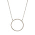 Open Circle Pavé CZ Necklace-Necklace-Ashley Schenkein Jewelry Design