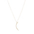 Brooklyn Diamond Pavé Elongated Moon Necklace-Necklace-Ashley Schenkein Jewelry Design