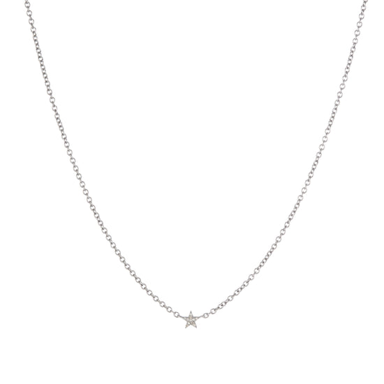 Brooklyn Diamond Pavé Mini Star Necklace-Necklace-Ashley Schenkein Jewelry Design