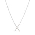 Diamond Pavé X Necklace-Necklace-Ashley Schenkein Jewelry Design