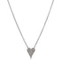 Diamond Pavé Small Heart Necklace -Necklace-Ashley Schenkein Jewelry Design