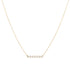 Diamond Bezel Bar Necklace, 14k (7 stones)-Necklaces-Ashley Schenkein Jewelry Design