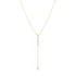 Diamond Bezel Lariat Necklace, 14k-Necklace-Ashley Schenkein Jewelry Design