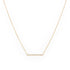 Diamond Pavé Medium Bar Necklace, 14k-Necklace-Ashley Schenkein Jewelry Design