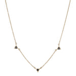 Tokyo Triple Triangle Drop Necklace-Necklace-Ashley Schenkein Jewelry Design