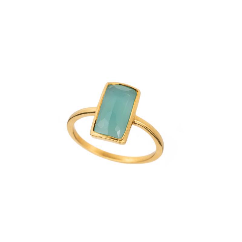 Vertical Rectangle Gemstone Ring-Rings-Ashley Schenkein Jewelry Design