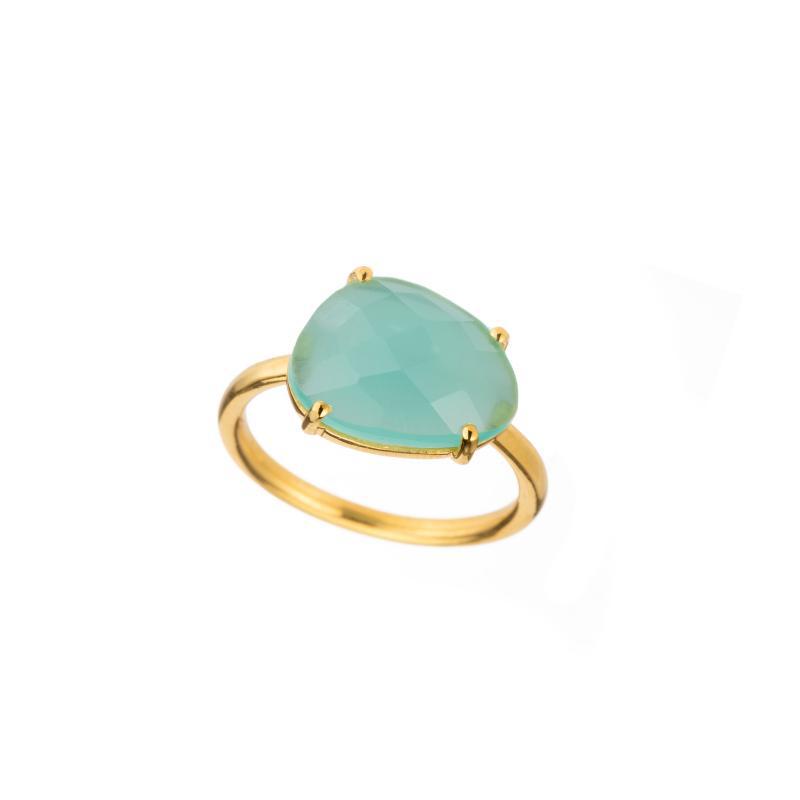 Oblong Gemstone Ring-Rings-Ashley Schenkein Jewelry Design