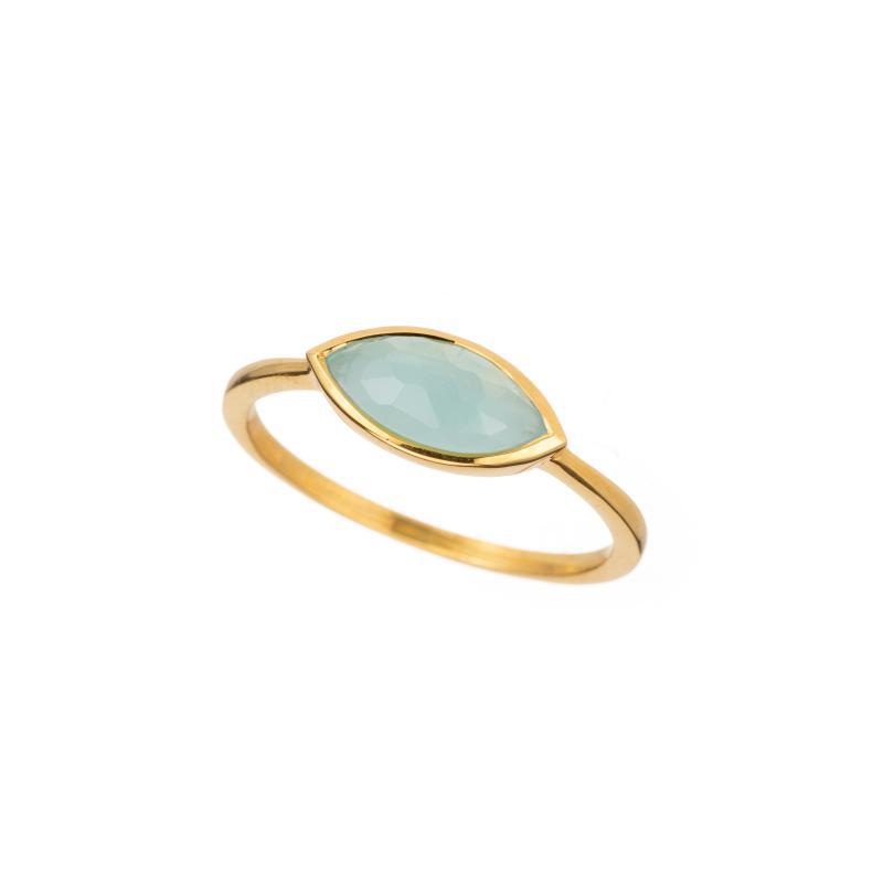 East-West Marquise Gemstone Ring-Rings-Ashley Schenkein Jewelry Design