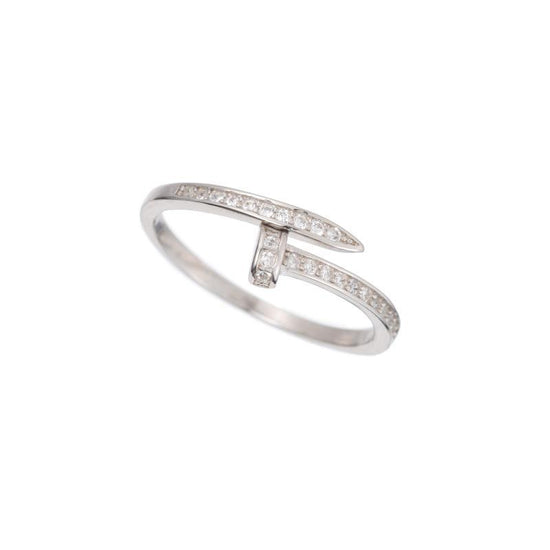 CZ Pavé Nail Wrap Ring-Rings-Ashley Schenkein Jewelry Design