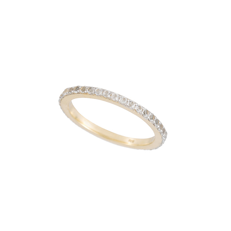 Pavé Gemstone Eternity Ring-Rings-Ashley Schenkein Jewelry Design