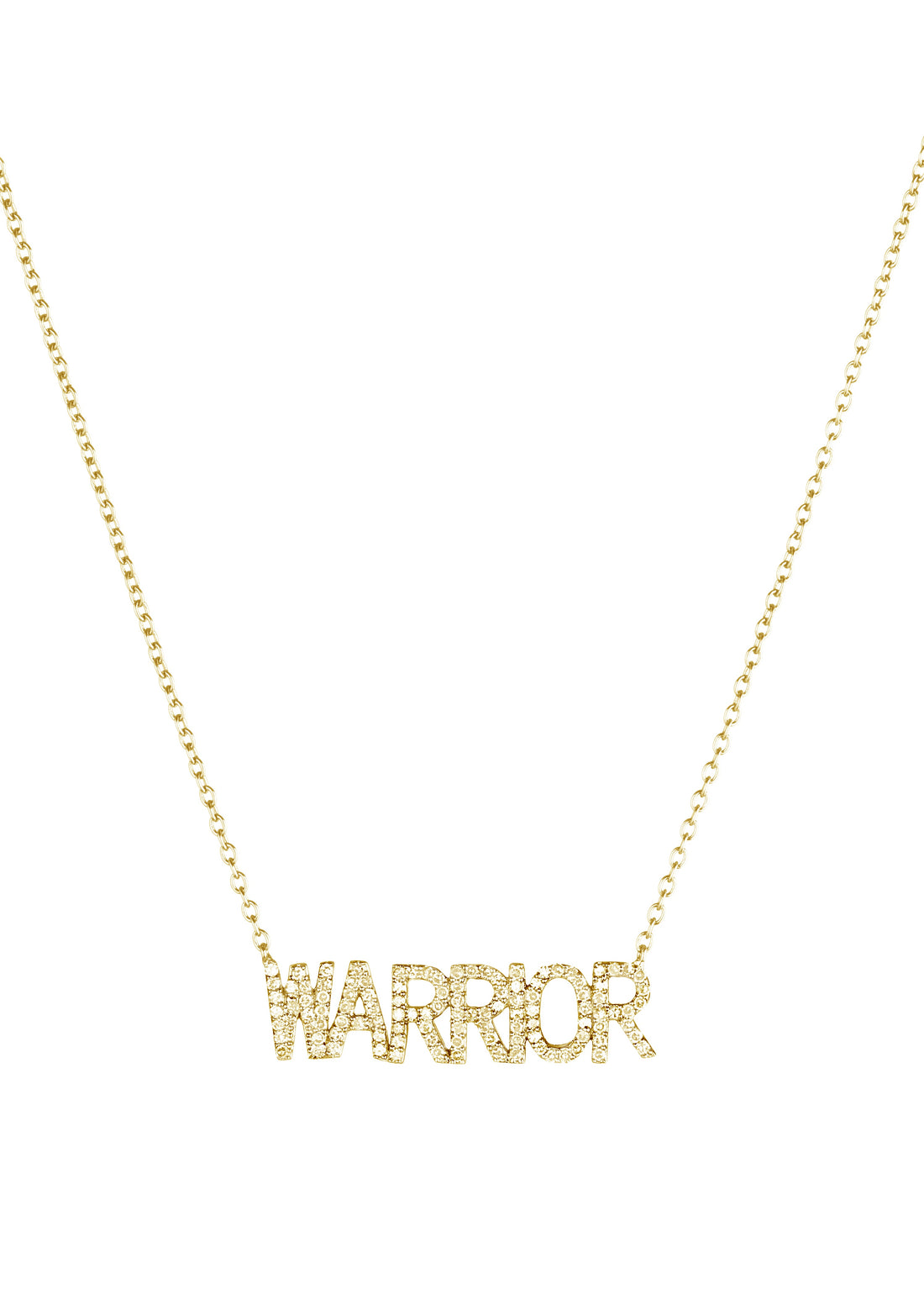 Diamond WARRIOR Necklace-Necklace-Ashley Schenkein Jewelry Design