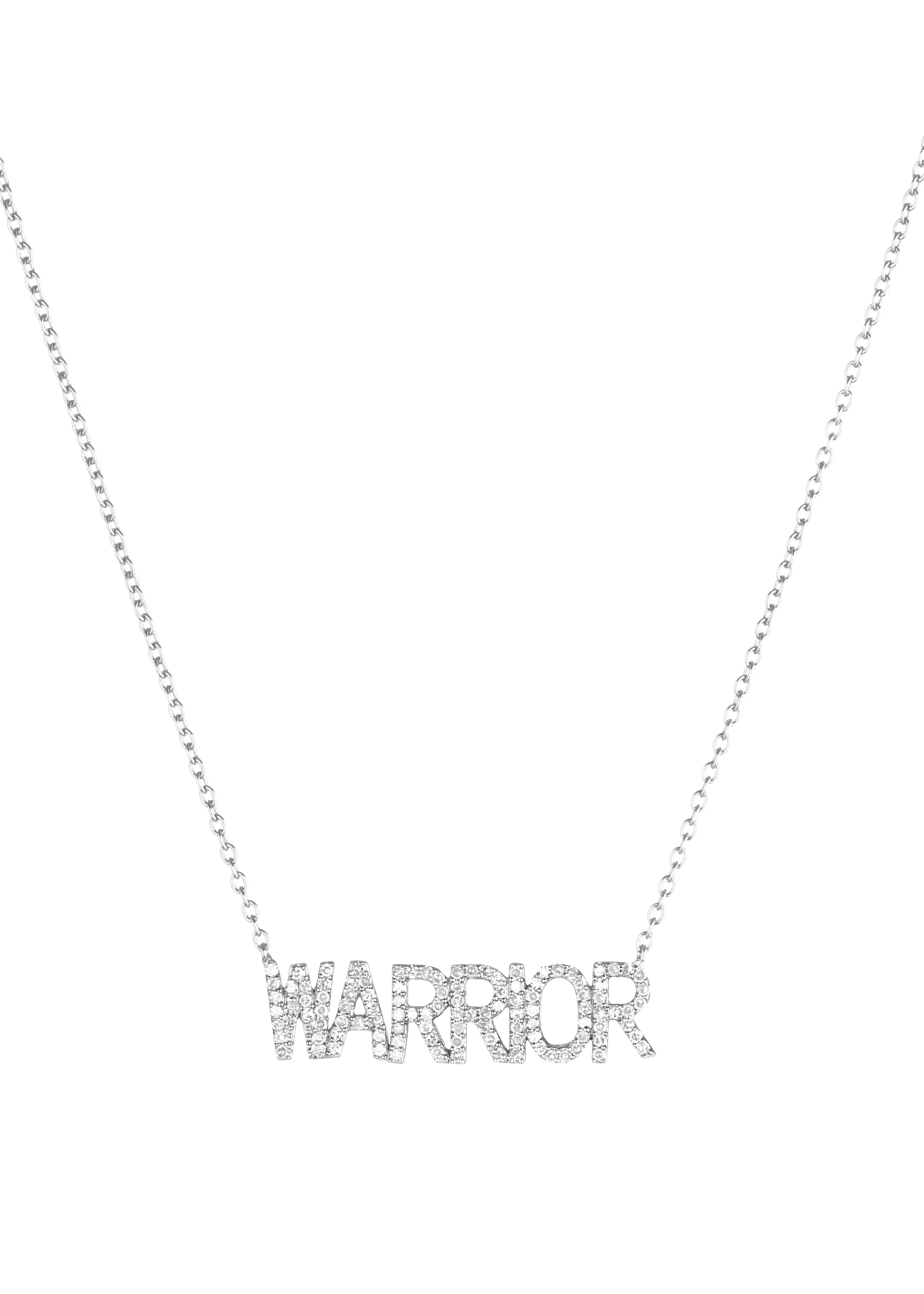 Diamond WARRIOR Necklace-Necklace-Ashley Schenkein Jewelry Design