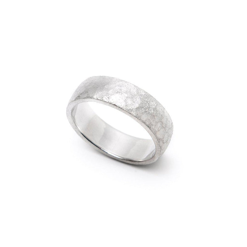 Hammered Comfort Fit Wedding Band-Wedding Band-Ashley Schenkein Jewelry Design